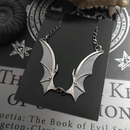 Vampire Bat Wings Necklace, Gothic Vampire..