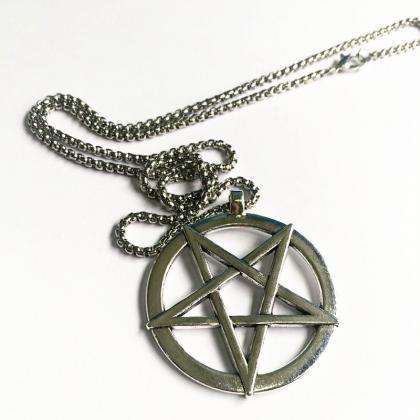 Gothic Inverted Pentagram Pendant..