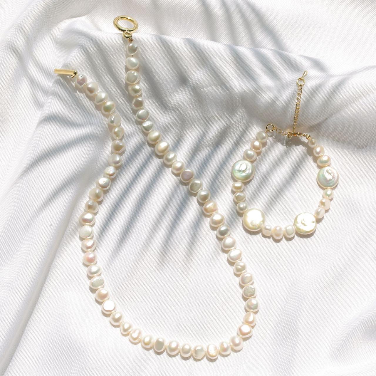 Aomu 2020 Korea Baroque Style Irregular Fresh Water Pearl Bracelet For Women Girl Fashion Party Jewelry Accessories