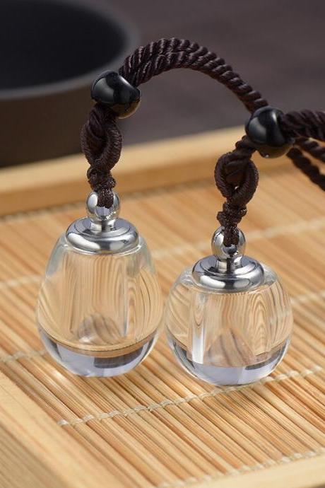 Openable Natural Crystal Stone Drift Bottle Wishing Prayer Pendant Chain Perfume Bottle Couples Necklace Jewelry Keepsake Safety